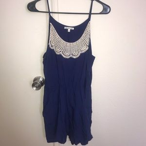 Navy and white romper!